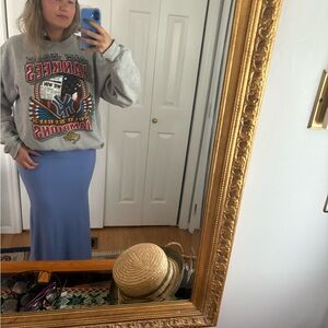 STARTER Blue and White Maxi Pencil Sweatshirt